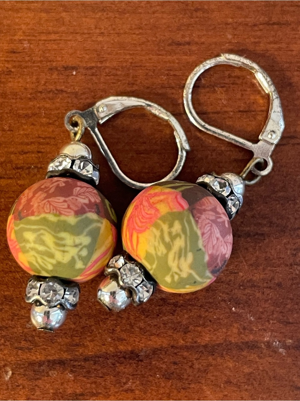 Bundle 3/$12. Handcrafted Multicolor Floral Bead Drop Earrings - Women Jewelry